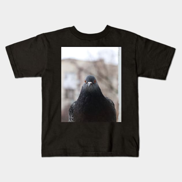 Pigeon Kids T-Shirt by human_antithesis